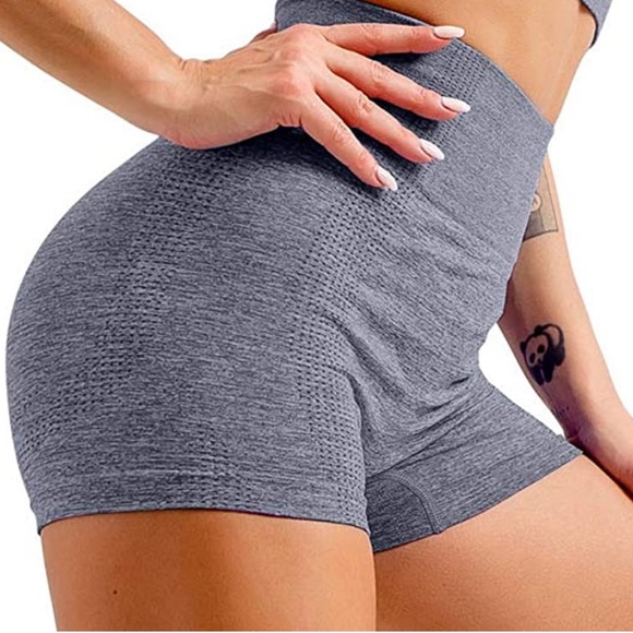 Biker high waisted gym shorts - Picture 4 of 7